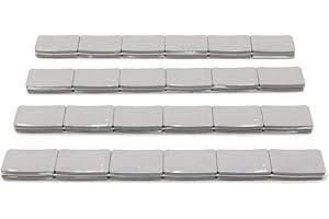 ACCRETION 1/2 Oz Grey Steel Adhesive Backed Wheel Weights 48 pcs(24 Oz Pack)