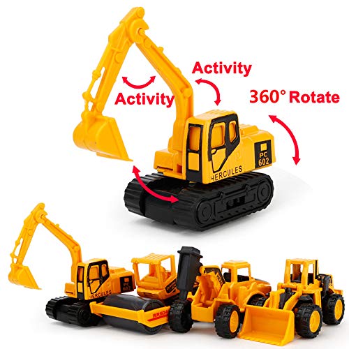image for EASTiii Die-cast Construction Truck Vehicle Car Toy Set Play Vehicles 