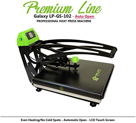 LOPO Heat Press Machine 16 x 20, Cap Press, T-Shirts Sublimation BEST BRAND ON THE MARKET! (16" x 20" Auto Open, Copper Gift: Christmas Vinyl Color-Pack)