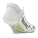 Feetures! Men's Elite Merino+ Cushion No Show Tab, Silver + black, xl