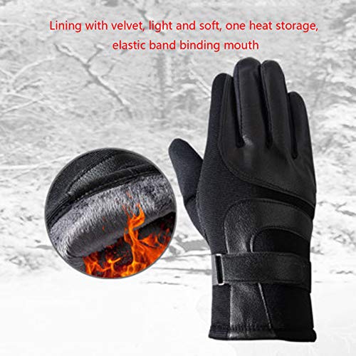 FUFU Fäustlinge Radfahrenhandschuhe, Winterlaufwerkscreenhandschuhe, Mountainbike Motorrad Angelhandschuhe (Color : Gray… – Bild 3