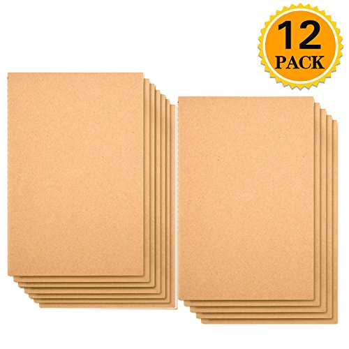 12 Pack Notebook Journals for Travelers Kraft Brown Cover Notepad, A5 Size Paper (8.25" x 5.5"), 30 Sheets/60 Lined Pages by Zealor - Thumbnail 7