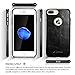 ICARERCASE iPhone 8 Plus Case iPhone 7 Plus Leather Case, Premium Genuine Leather Bumper Case Snug Fit Back Cover with Full Body Protection for Apple iPhone 7 Plus iPhone 8 Plus 5.5 inch - Black