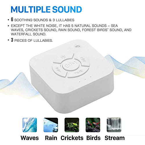 White Noise Machine, Moing Sound Machine for Relaxation Sleep Soother