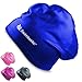 Swimtastic - Long Hair Swim Cap - Durable Silicone Swim Cap for Long, Thick, Curly Hair, Dreadlocks or Braids (Blue)