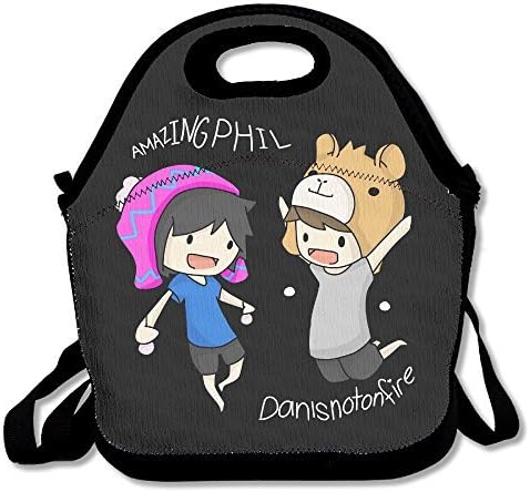 NNHAHA Dan And Phil Lunch Bag Tote Handbag Lunch Boxes