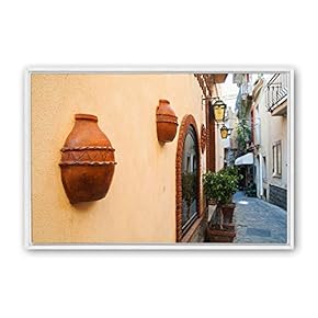Framed Canvas Wall Art Rural Landscape Photography Canvas Prints Home Artwork Decoration for Living Room,Bedroom - 16x24 inches