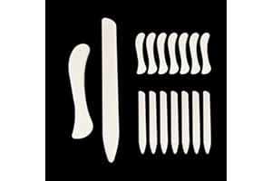 YWNYT 16 Pcs Stained Glass Tools, Stained Glass Supplies Plastic FID Burnisher Foiler Holder for Flat Stained Glass Work DIY Handicrafts