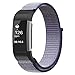 For Fitbit Charge 2 Band, Fintie Nylon Sport Loop Breathable Nylon Replacement Strap Wrist bands with Adjustable Closure for Fitbit Charge 2 HR Smart Fitness Tracker, Midnight Blue