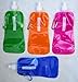 Water2Go Flexible Collapsible Foldable Reusable Water Bottles Set of 4