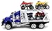 ATV Transporter Trailer Children's Friction Toy Truck Ready to Run w/ 4 Toy ATVs, No Batteries Required (Colors May Vary)