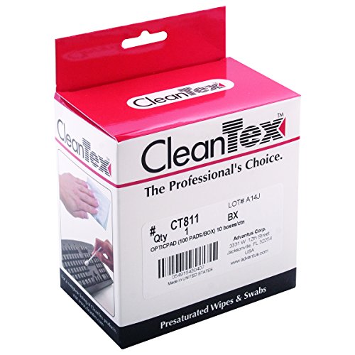 CleanTex OpticPad Optical Surface Cleaning Pads, Box Of 100 Pads (CT811