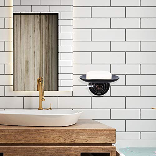 JiePai Suction Soap Dish Oil Rubbed Bronze,Super Powerful Vacuum