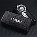Caluxe Men's Skull Watch Skeleton Automatic Mechanical Wrist Watch Self Winding with Stainless Steel Band