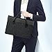 DRAWIGER Wool and Leather Laptop Sleeves Slim Bag Case Briefcase for Men MacBook Air/Pro Ultrabook Tablet Document File Storage 15 inch Black