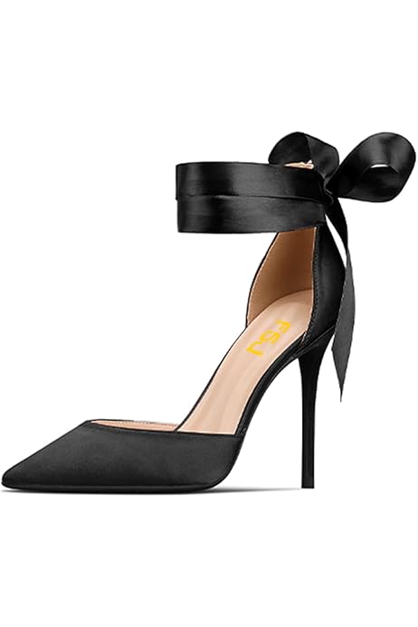 Zapatos De Tacu00f3n Alto Con Tiras Cruzadas En El Tobillo Para Mujer