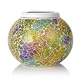 Senbowe™ Solar Powered Mosaic Glass Ball LED Garden Lights,Color Changing Solar Table Lamps,Waterproof Solar Outdoor Lights for Christmas,Home,Yard, Patio,,Ideal Gifts - 5.12 4.13 In