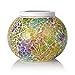 Senbowe™ Solar Powered Mosaic Glass Ball LED Garden Lights,Color Changing Solar Table Lamps,Waterproof Solar Outdoor Lights for Christmas,Home,Yard, Patio,,Ideal Gifts - 5.12 4.13 In