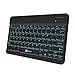 iClever Universal Wireless Keyboard with LED Backlight 7-Colors, Built-in Rechargeable Battery, Quiet Typing Portable Slim Bluetooth Keyboard for Windows, iOS, Mac, Other Tablets and Smartphones