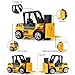 Vankcp Sand Toys Set, 6 Pcs Mini Construction Vehicles Sandbox Toys, Forklift Bulldozer Cement Car Excavator Dump Truck Tanker Engineering Car Toy Playset for Kids Over 3 Years Old
