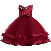 NSSMWTTC 3M-9T Baby Pageant Dress Toddler Girls Tutu Gown Flower Wedding Dresses