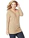 Just My Size Women's Plus Size Lightweight V-Neck Tunic, Antique Wood Stripe, 2X