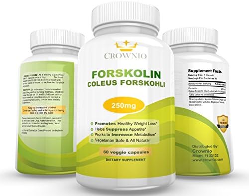Ultra Coleus Forskolin Root Extract for Weight loss °*250mg at 20 % Standardization Reseach Verified *Slim Trim Diet Formula * Potent Metabolism Booster *Belly Buster * Lifetime Guarantee by Amazon