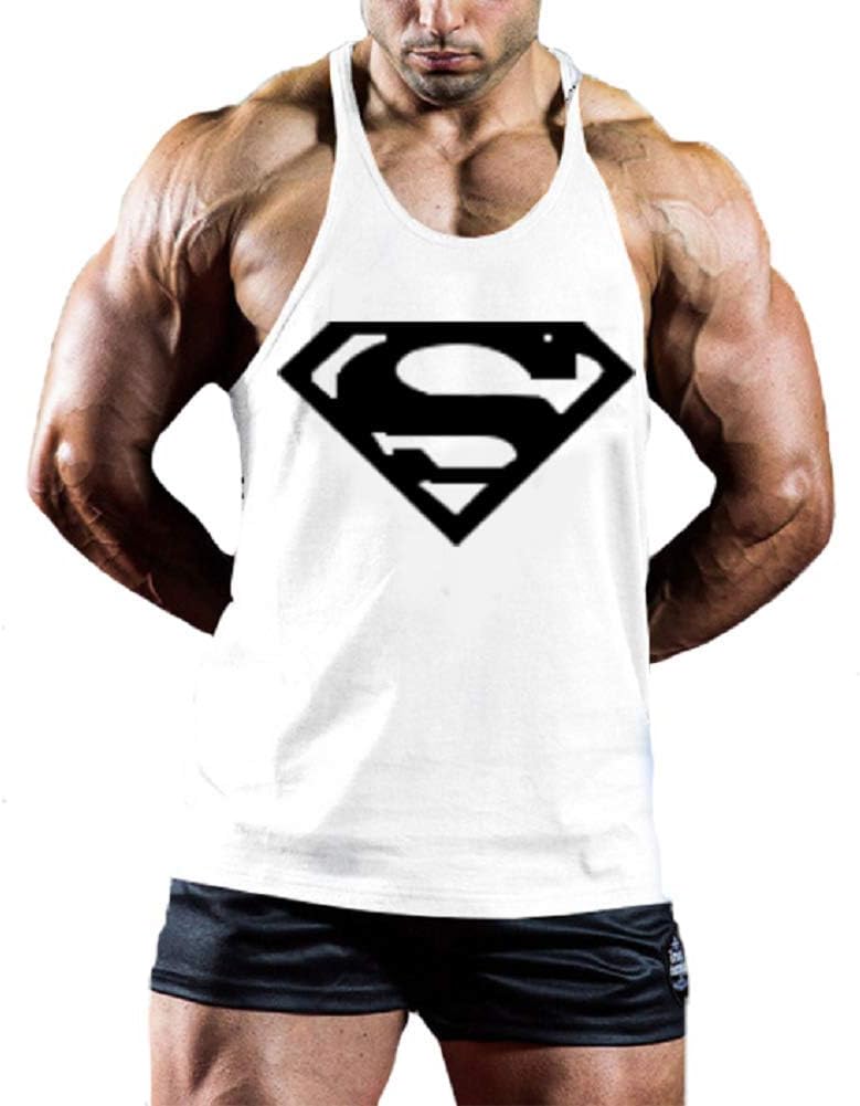 InleaderStyle Men's Bodybuilding S Logo Stringer Gym Tank Top