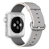 Apple Watch band, Oitom Woven Nylon Watch Band Strap (Pearl, Apple Watch 38mm)