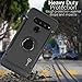 CoverON Ring Holder Kickstand and Magnetic Plate Magna Series for LG V50 ThinQ Case (5G 2019), Black