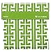 Lunchskins Reusable Velcro Sandwich Bag, Green Greek Key