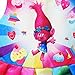 KIDHF Trolls Little Girl Princess Cartoon Party Princess Dress (Color,110/3-4Y)