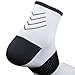 Plantar Fasciitis Sock - Compression Heel/Arch Support, Foot Sleeve, Ankle Socks (L/XL, White)