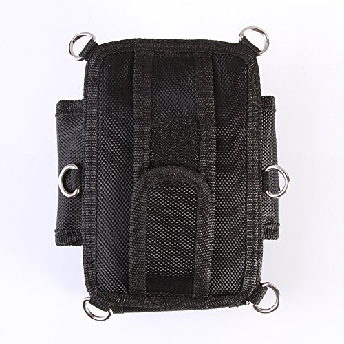 Foto4easy Black Nylon Waist Pouch Bag with Belt for DSLR Camera Monopod Tripod Great for Your Travelling and Outdoor Photography