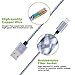 CBoner iPhone Cable,3Pack 10FT Nylon Braided Cord Lightning Cable Certified to USB Charging Charger for iPad,iPod Nano 7,iPhone 7/7 Plus,6/6 Plus/6S/6S Plus,SE/5S/5 (Gray White,10FT)