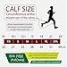 Rymora Calf Compression Sleeves for Men and Women (Calves Treatment for Shin Splints, Running, Etc) (One Pair) (Black) (Extra Large) (XL)