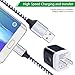 USB Charging Block, Android Phone Cable Cord NINIBER 2.1A Charging Box Brick with 6Ft Micro USB Charging Cable Android Power Cord and Dual USB Wall Charger Compatible for Samsung Galaxy S7 S6 J7