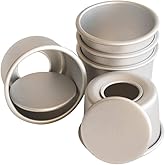 Flunyina Perfect Performance Aluminium Mini Round Chiffon Cake Pan, Set of 5