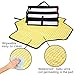 Baby Diaper Changing Pad Clutch - Portable Diaper Changing Station for Baby Newborn Infant，Foldable Mat with Detachable Pad & Built-in Head Cushion - Comfortable Waterproof Wipeable