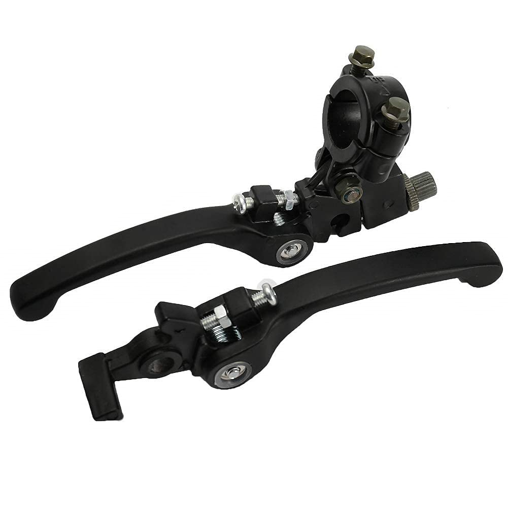 Terisass Brake Lever Aluminum Alloy Motorbike Folding Brake Clutch Levers Kit Adjustable Brake Lever Handle for CRF IRBIS Apollo Xmotos KAYO BSE Pit Dirt Bike + 12 inch subwoofer Plastic Grill
