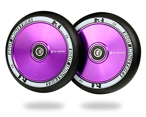 Root Industries 110mm AIR Wheels - (Pair) (Black/Purple)