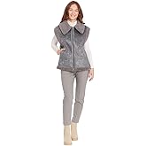 Frye womens Zip Front Faux Suede Vest