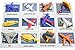 Curious Minds Busy Bags Aircraft Vehicles to Matching Cards - Match Airplane, Jets and other Aircraft Miniatures to Photos