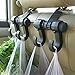 Gyges 2 PCS Car Hooks Vehicle Back Seat Hidden Headrest Hanger, Universal Holder for Purse Handbag Grocery Shopping Bag Cloth Coat (2 Pack)