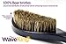 100% Boar Bristles Wave Brush (MEDIUM Bristle) By CLEJ | Ergonomic Waves Brush With Maple Hardwood Handle For Women, Men & Children | Perfect For Afros, Dreads, Locs, Curls & Twists