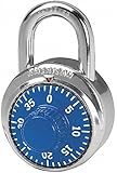 Combination Padlock, Center, Black/Silver