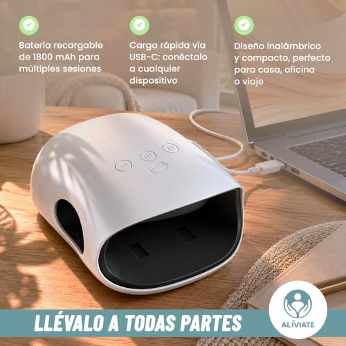 ALIVIATE - Electric Hand Massager with Heat - Relief Hand Arthritis Glove with 3 Modes and Timer - Carpal Tunnel Massager Ideal for Gift.