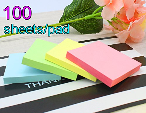 Sticky Notes 3x3 Inches - 100 Sheets/Pad - 12 Pads/Pack, Self-Stick Pads by Vanpad - Thumbnail 2