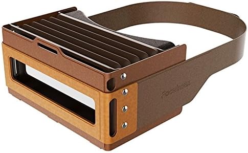 Wewoo VR Headset for Android and iOS Smartphone between 4.5 to 6.0 Inches Material Silicone Food Grade Coffee Accordion Glasses Virtual Reality 3D Box