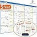 PLANNERPRO Large 12 month Dry Erase Calendar 2021- Laminated, 60